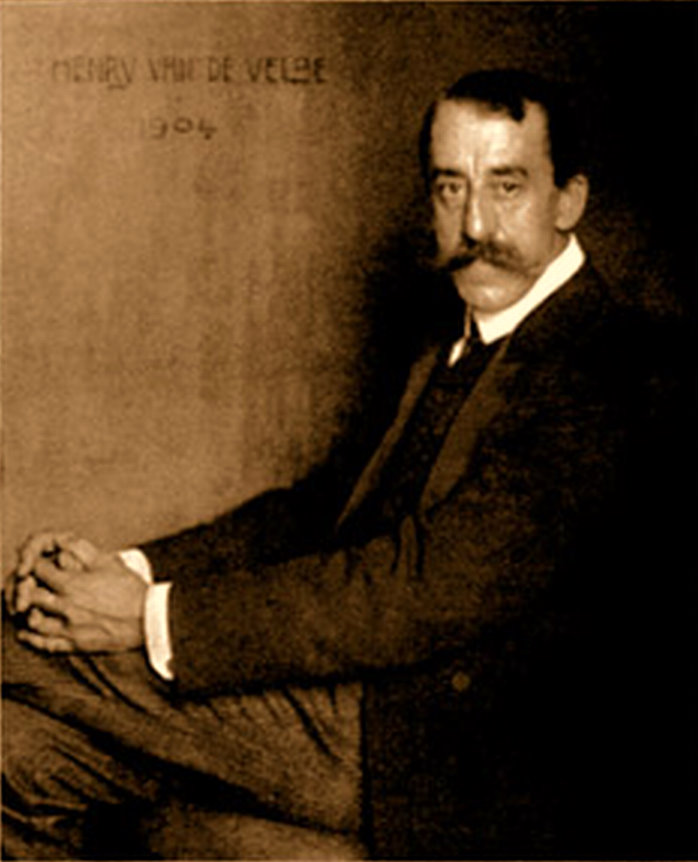 Official portrait plate of Henry van de Velde